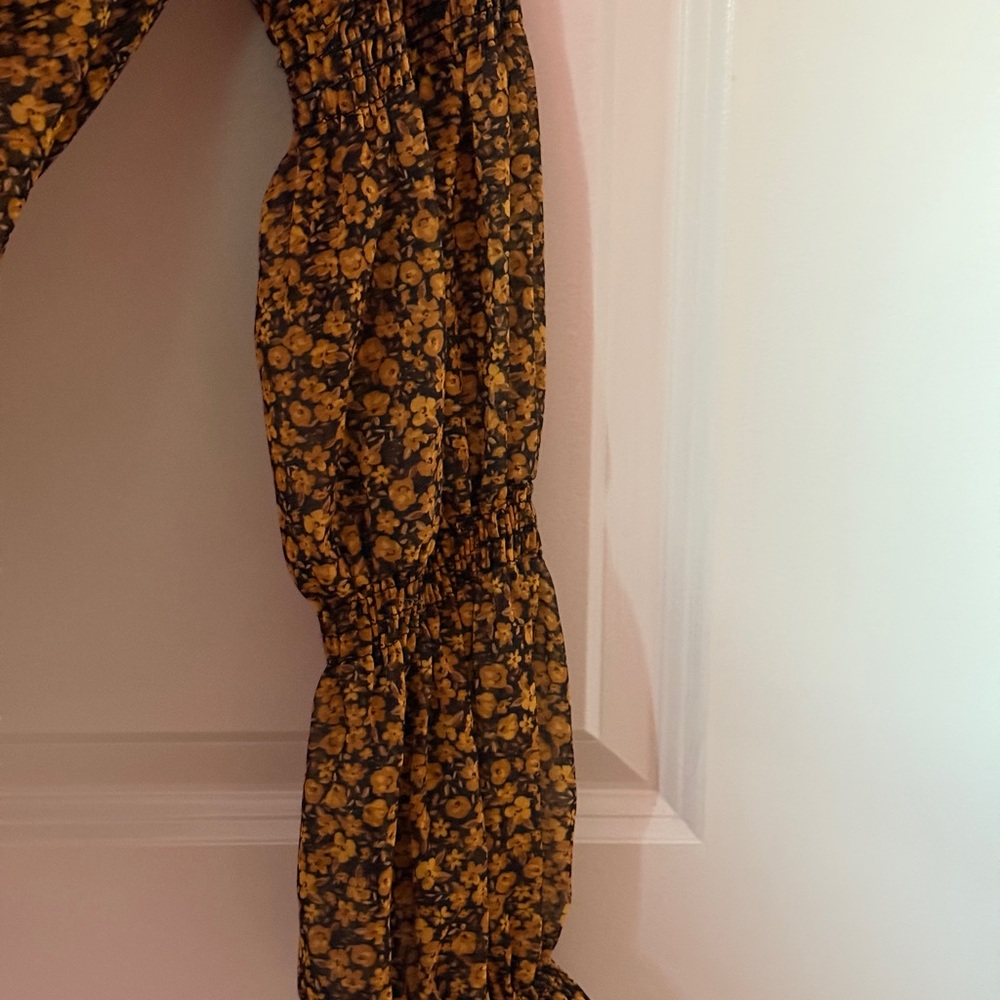 Zara Black and Yellow Floral Shirt - Picture 7 of 8